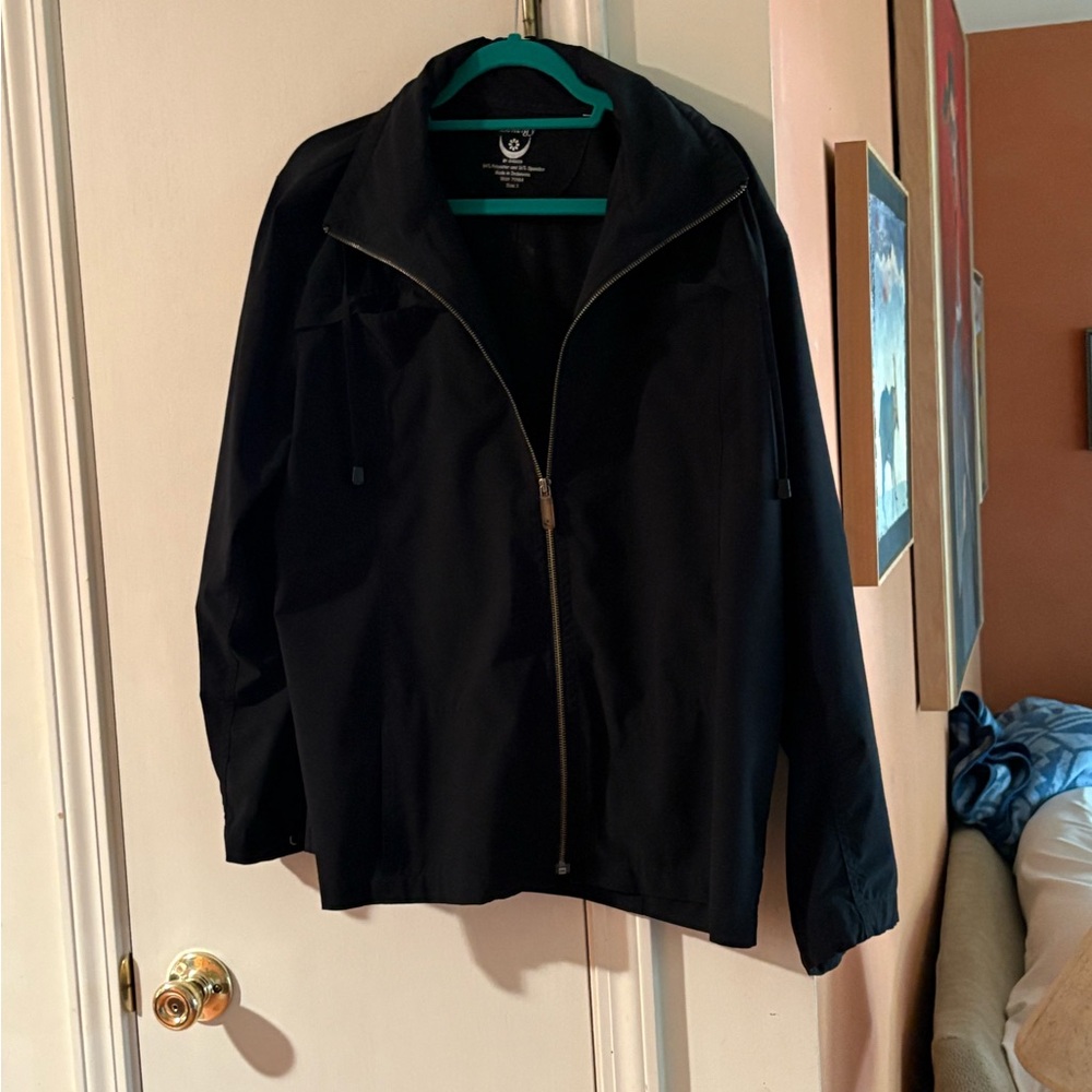 Chico's Classic Black Windbreaker